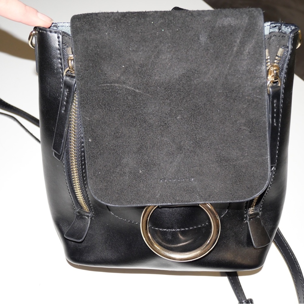 Leather backpack